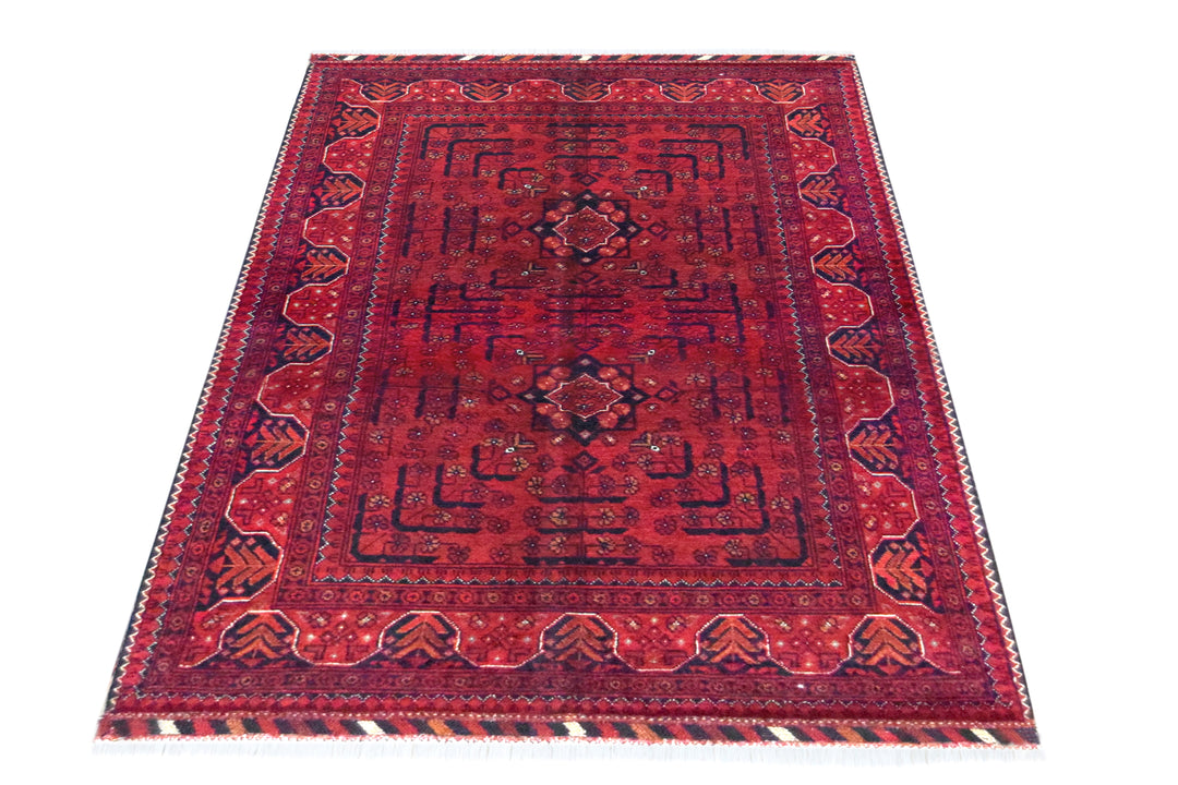 Khal Mohammadi Geometric Red Rug