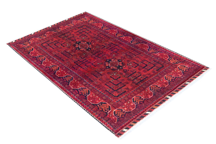 Khal Mohammadi Geometric Red Rug