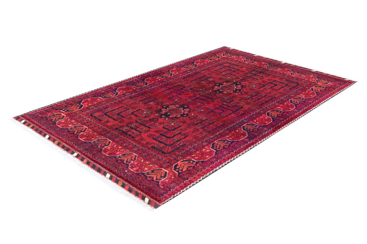 Khal Mohammadi Geometric Red Rug