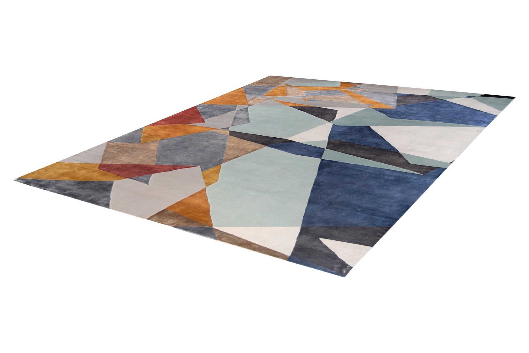 Angular Busy Pattern Rug Angular tide Nepali Rug – Tapis Rugs & Carpet