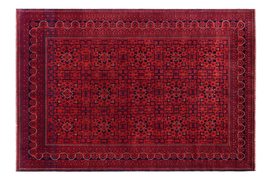 Khal Mohammadi Geometric Red Rug