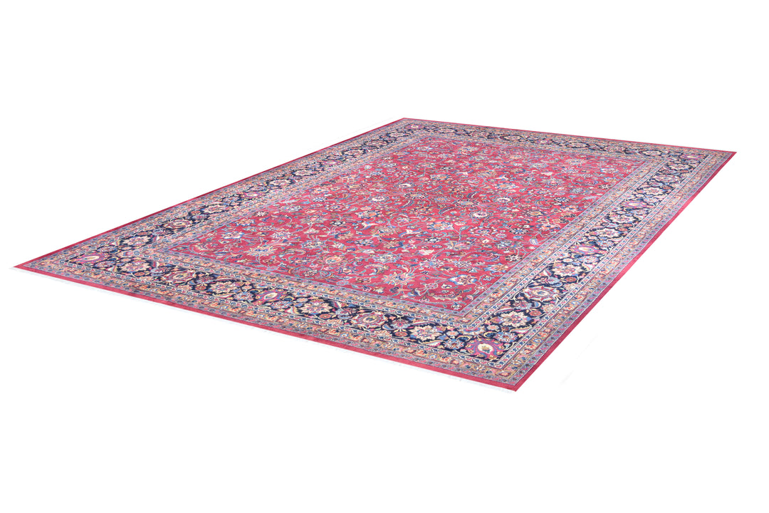 Mashad Floral Burgundy Rug