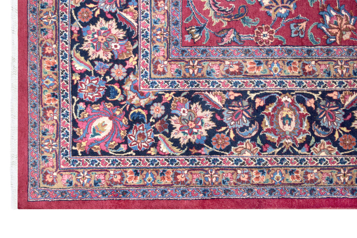 Mashad Floral Burgundy Rug