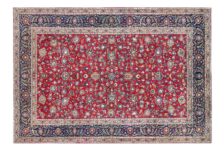 Kashan Allover Red Rug