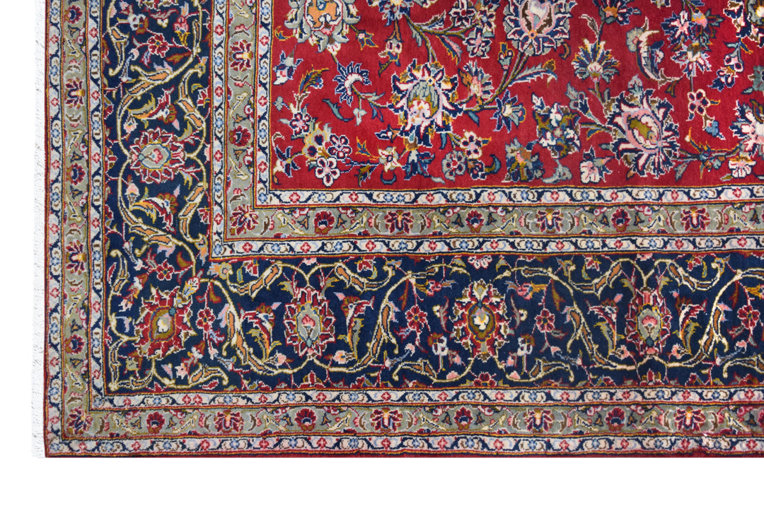 Kashan Allover Red Rug