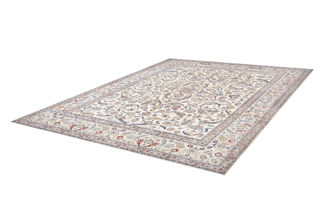 Persian Nain Allover floral Ivory Rug