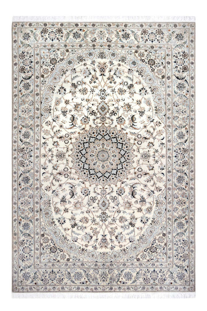 Persian Nain Allover Hague Blue Rug