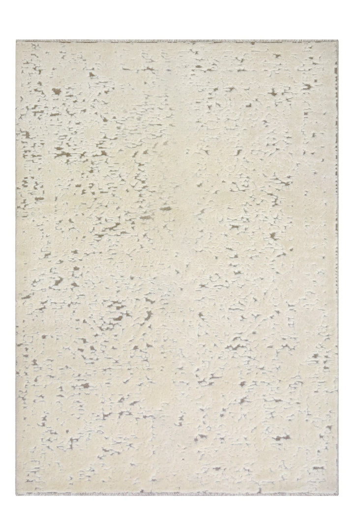 Persian Tabriz Cream Wool Rug