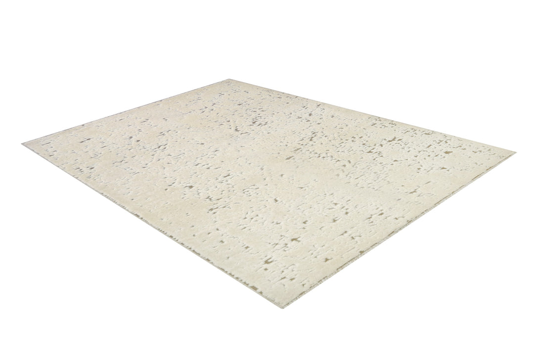 Persian Tabriz Cream Wool Rug