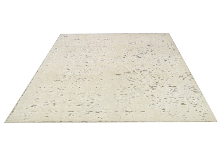 Persian Tabriz Cream Wool Rug
