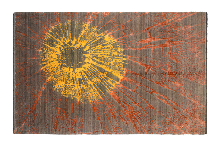 Persian Tabriz Sun Burst Rug