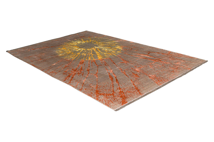 Persian Tabriz Sun Burst Rug