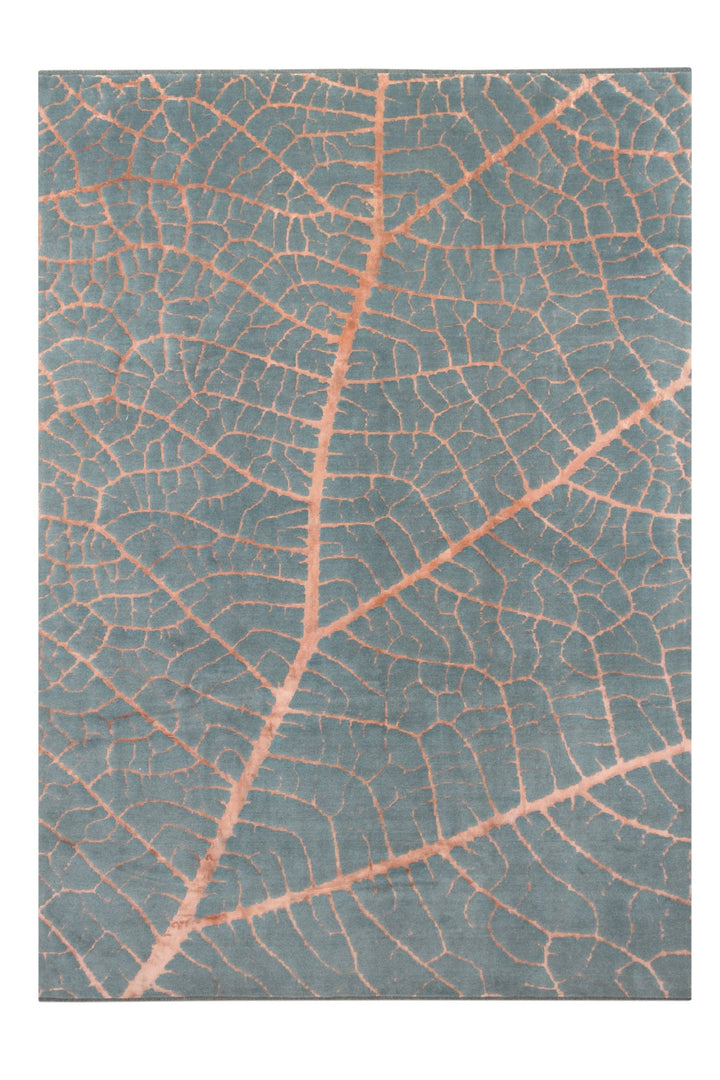Persian Tabriz Coral Leaf Rug