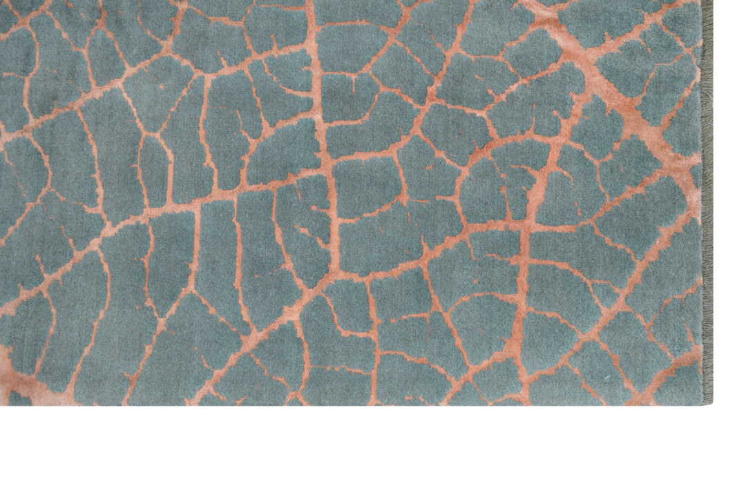 Persian Tabriz Coral Leaf Rug