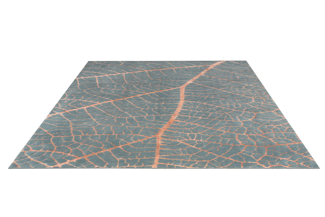 Persian Tabriz Coral Leaf Rug
