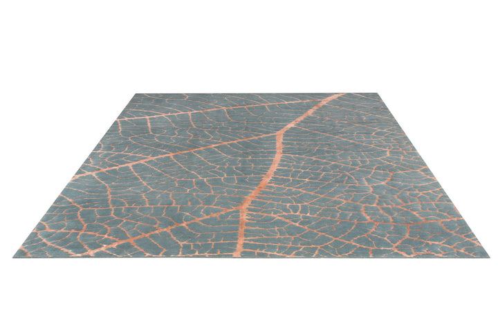 Persian Tabriz Coral Leaf Rug