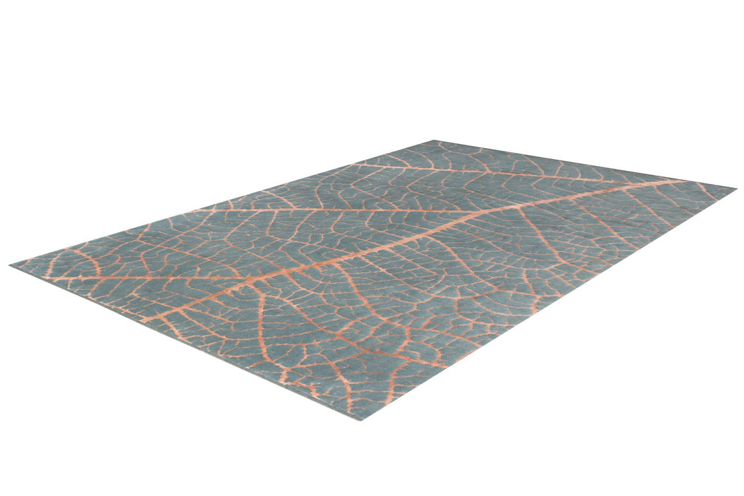 Persian Tabriz Coral Leaf Rug