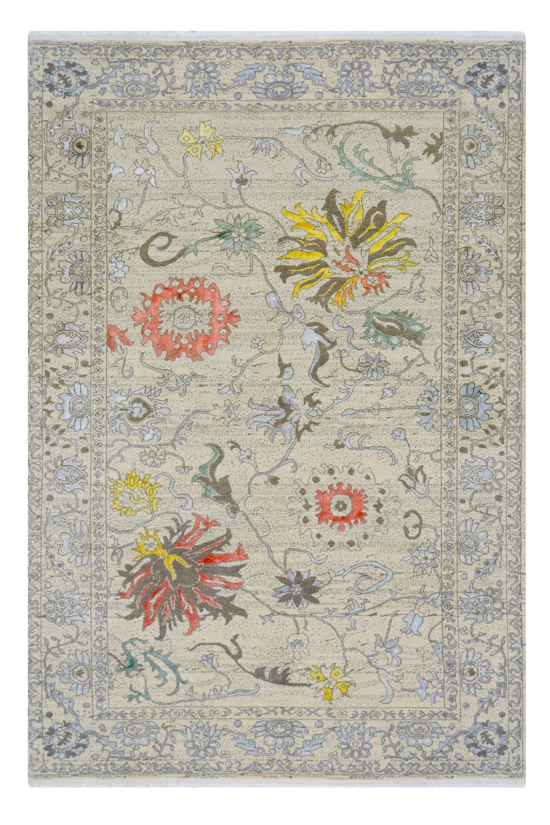 Persian Tabriz Art Deco Rug