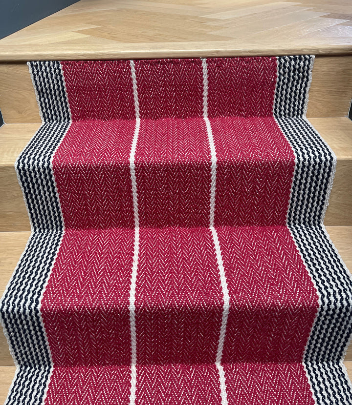 Birkindale Cranberry Stair Runner