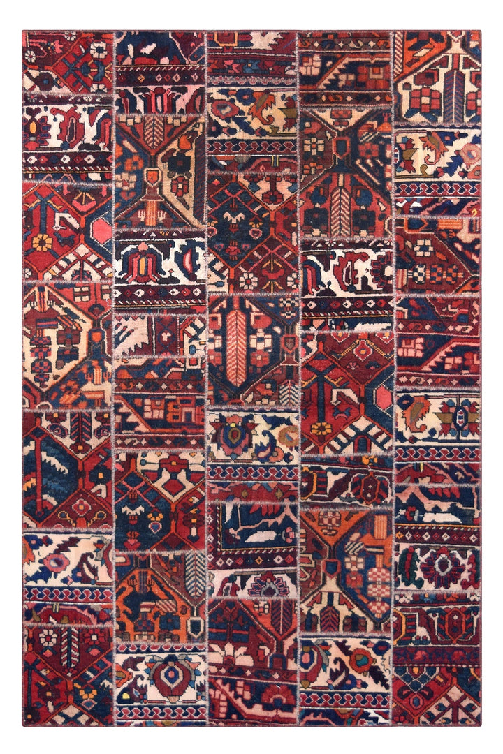 Persian Bakhtiari Patchwork Rug