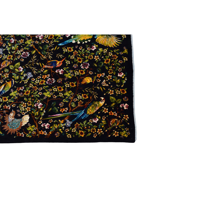 Birds of Paradise Art Silk Rug