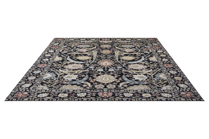 Persian Vase Leaf Design Wool Rug