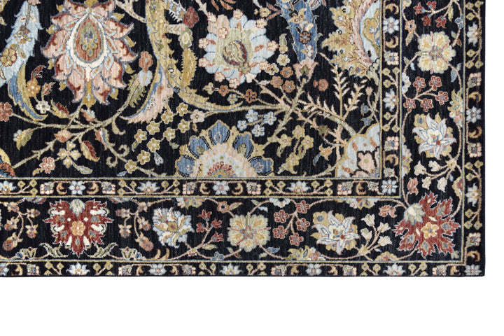 Persian Vase Leaf Design Wool Rug