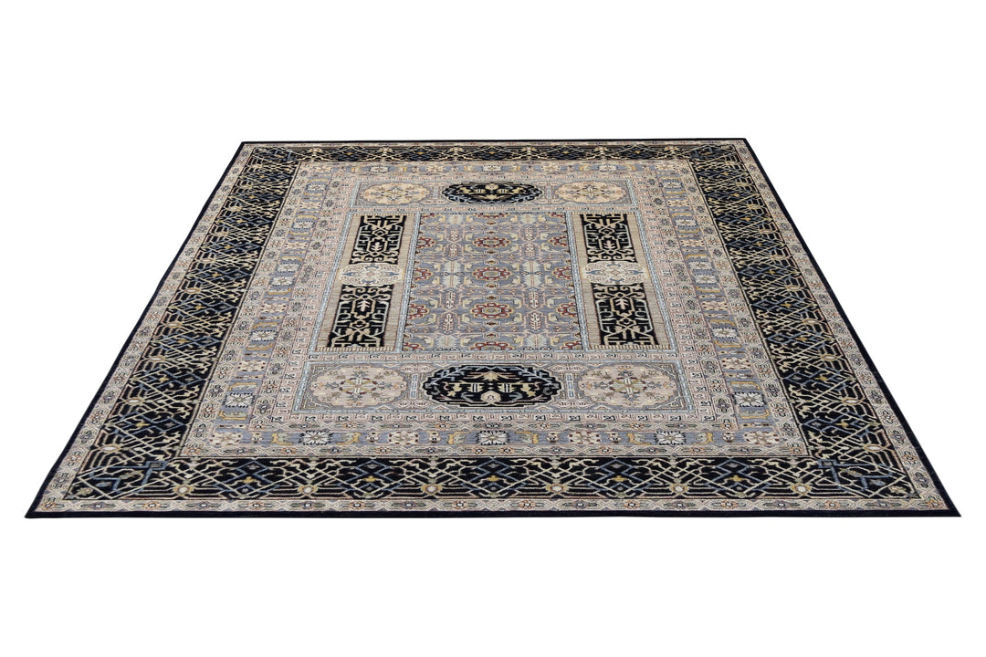 Mamluk Charcoal Linen Rug