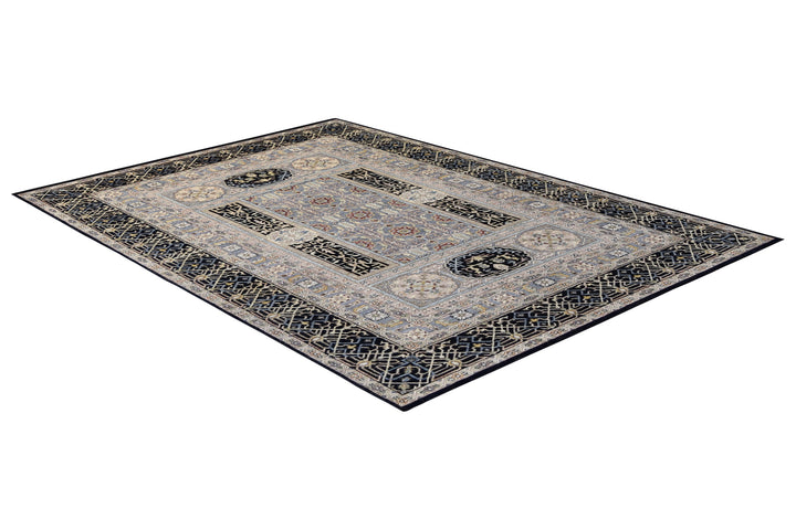 Mamluk Charcoal Linen Rug