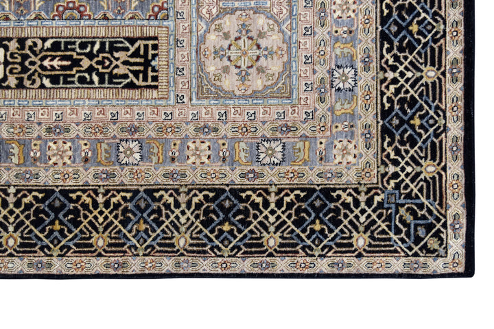 Mamluk Charcoal Linen Rug