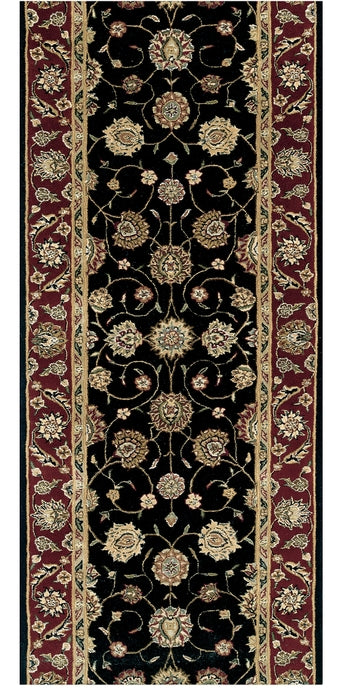 Tapis Wool &amp; Silk Traditional Stair Runner