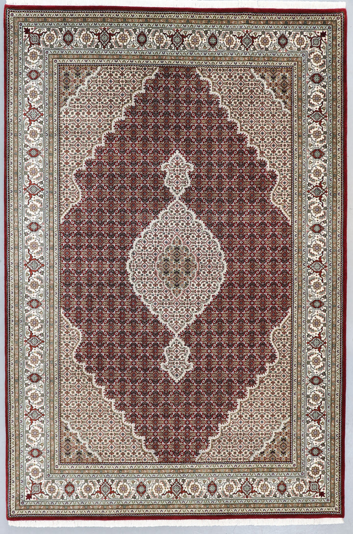 Tabriz Mahi Red Diamond Rug