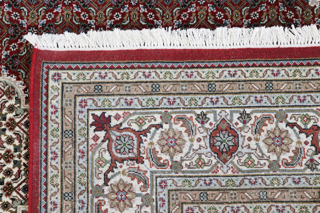 Tabriz Mahi Red Diamond Rug