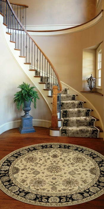 Tapis Wool &amp; Silk Traditional Stair Runner