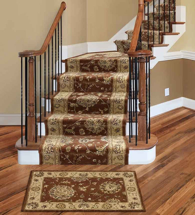 Tapis Wool &amp; Silk Traditional Stair Runner