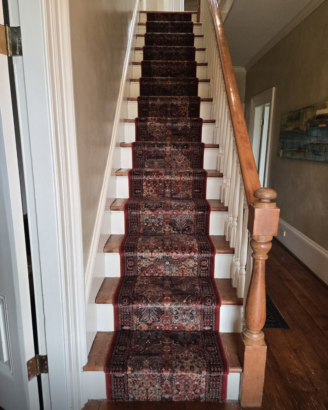 Kashimar Antique Red Stair Runner