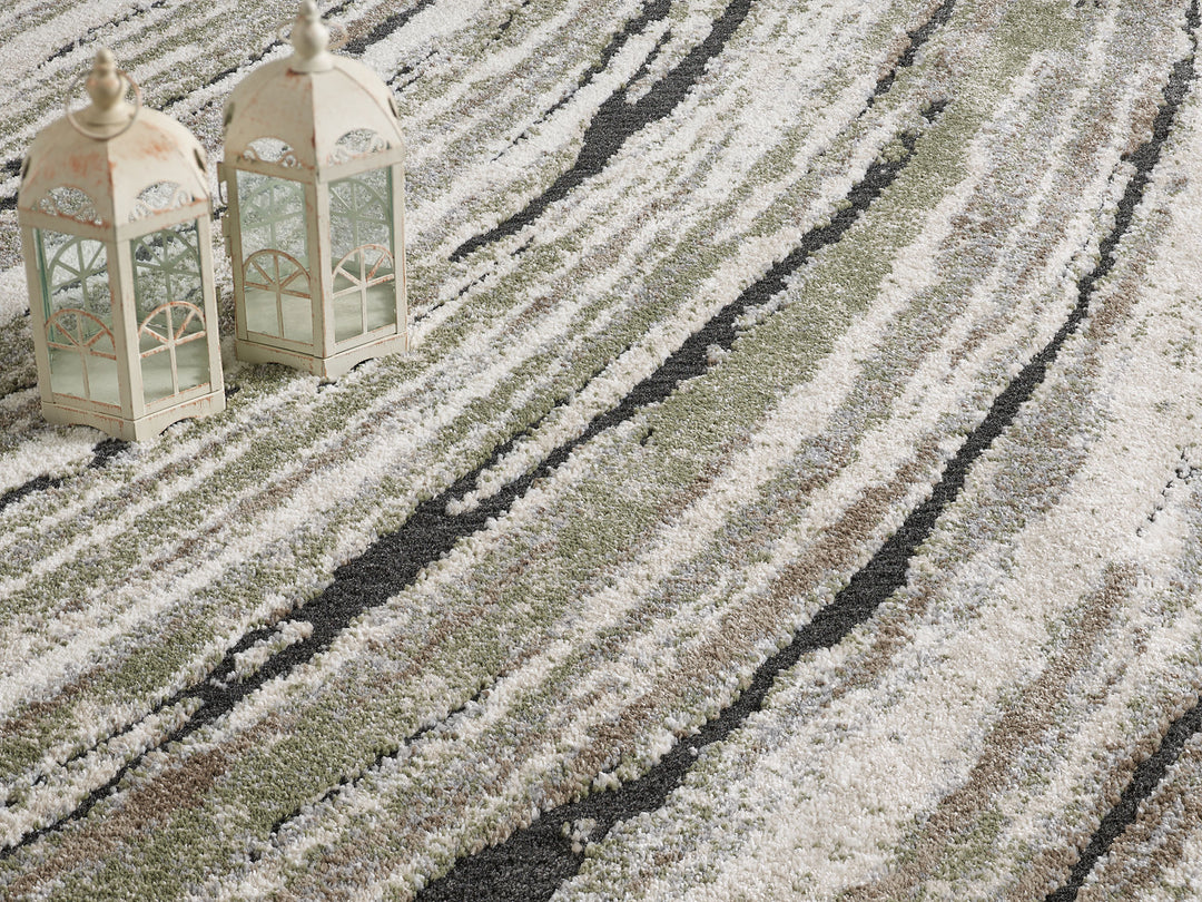 Neptune Green Cream Rug