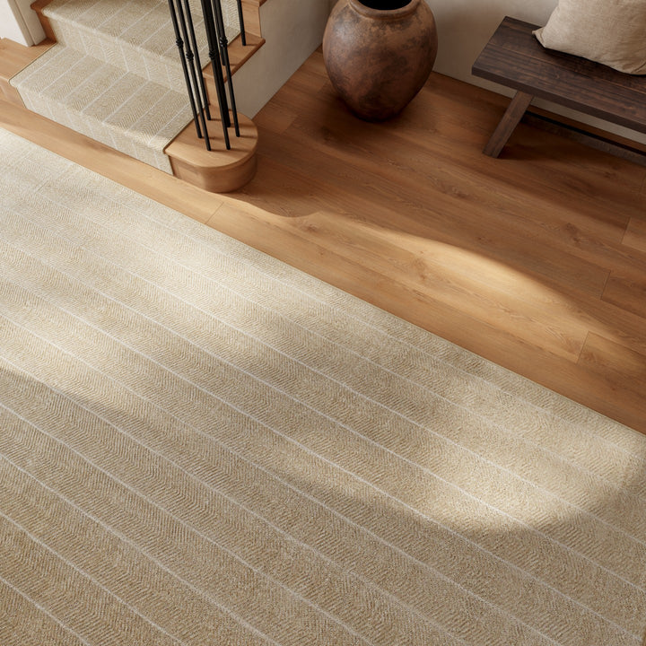 Satin Chevron Stair Runner / Broadloom