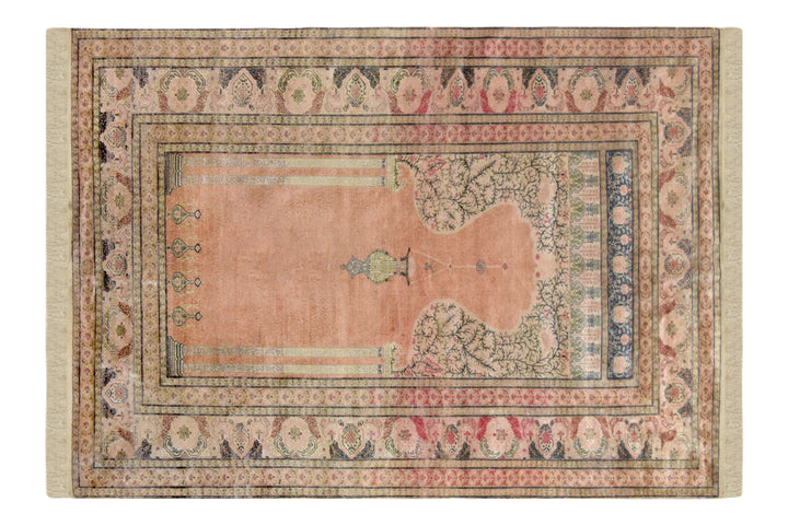 Antique Turkish Kayseri Silk rug