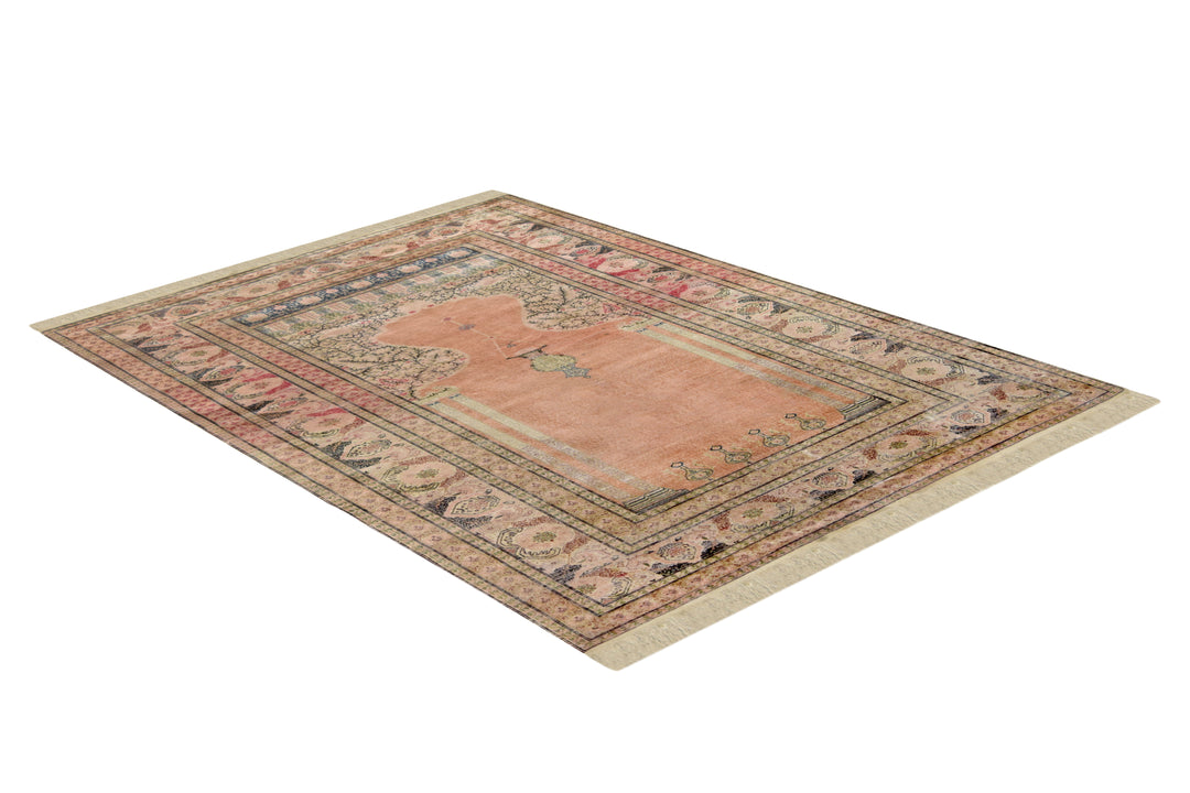 Antique Turkish Kayseri Silk rug