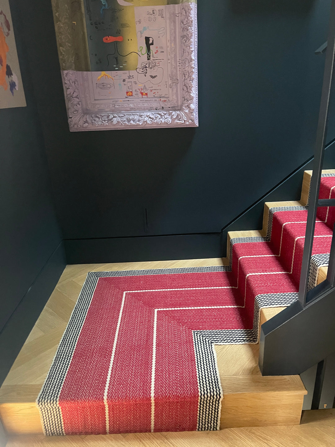 Birkindale Cranberry Stair Runner