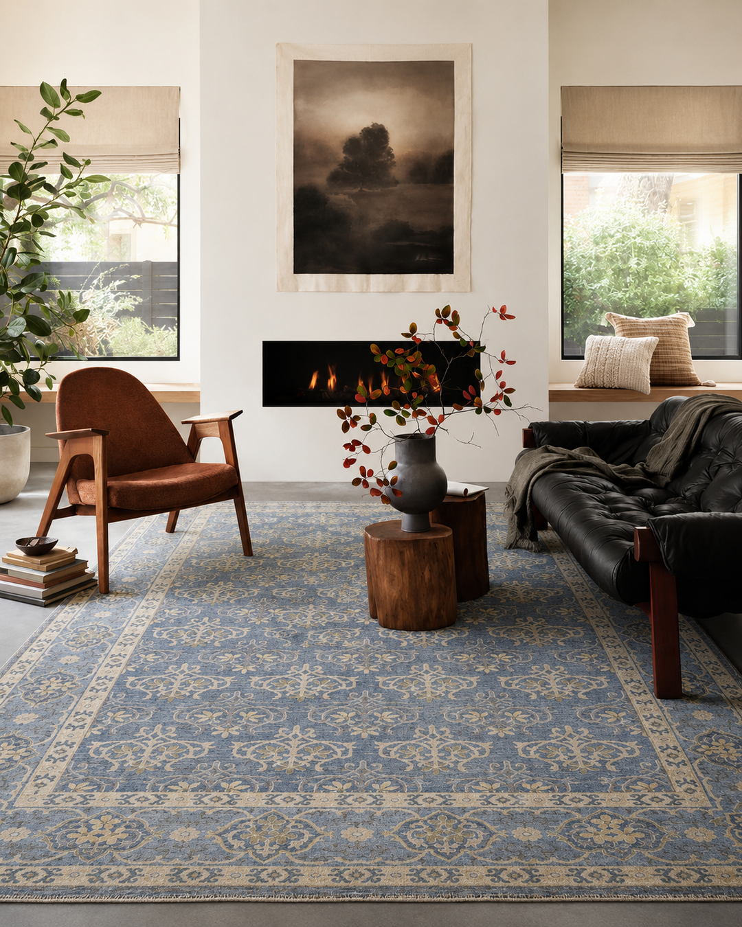 Ziegler Blue &amp; Grey Rug