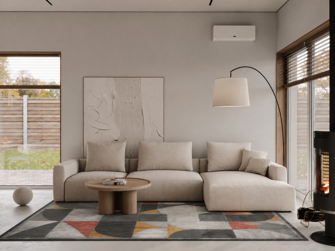 Disegno Curvo Nepali Rug