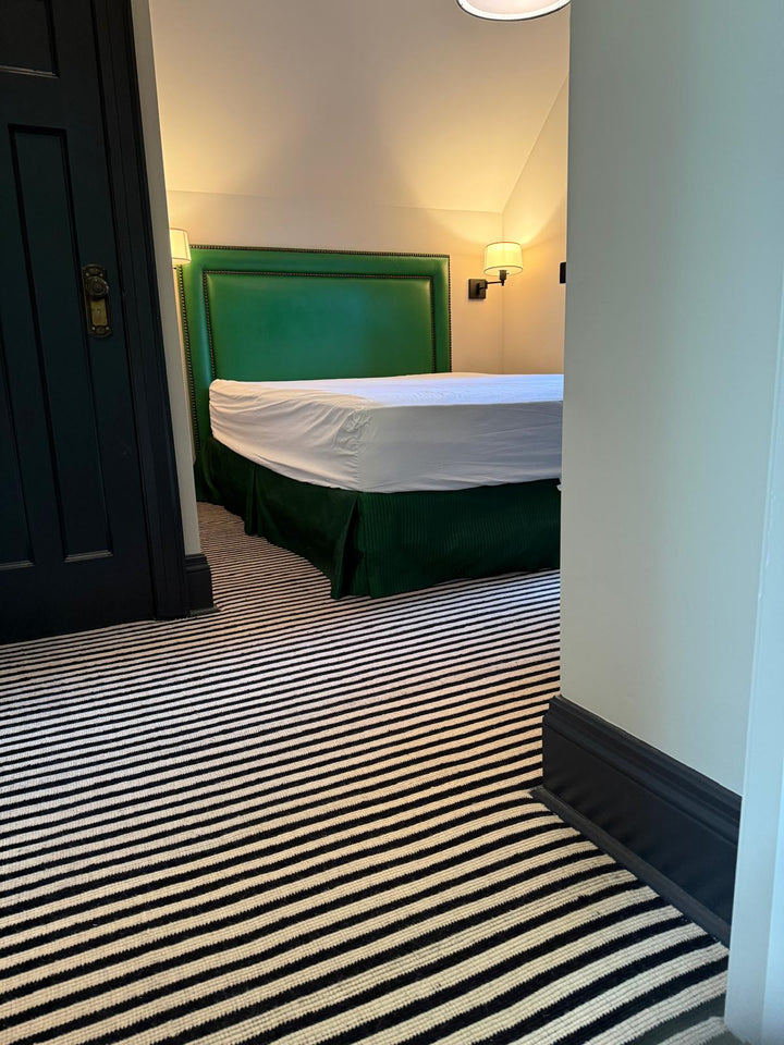 Black & White Stripe Stair Runner / Broadloom