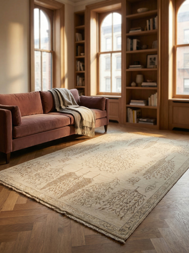 Persian Wool Tabriz Tree of Life Rug