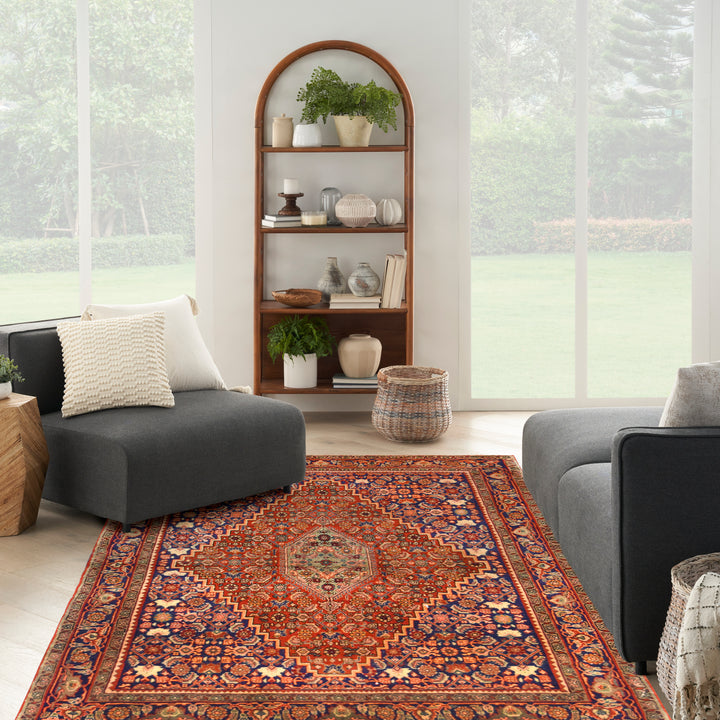 Bijar Medallion Herati Rust Rug