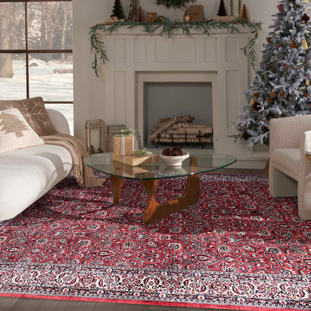 Bijar Allover Floral Rug