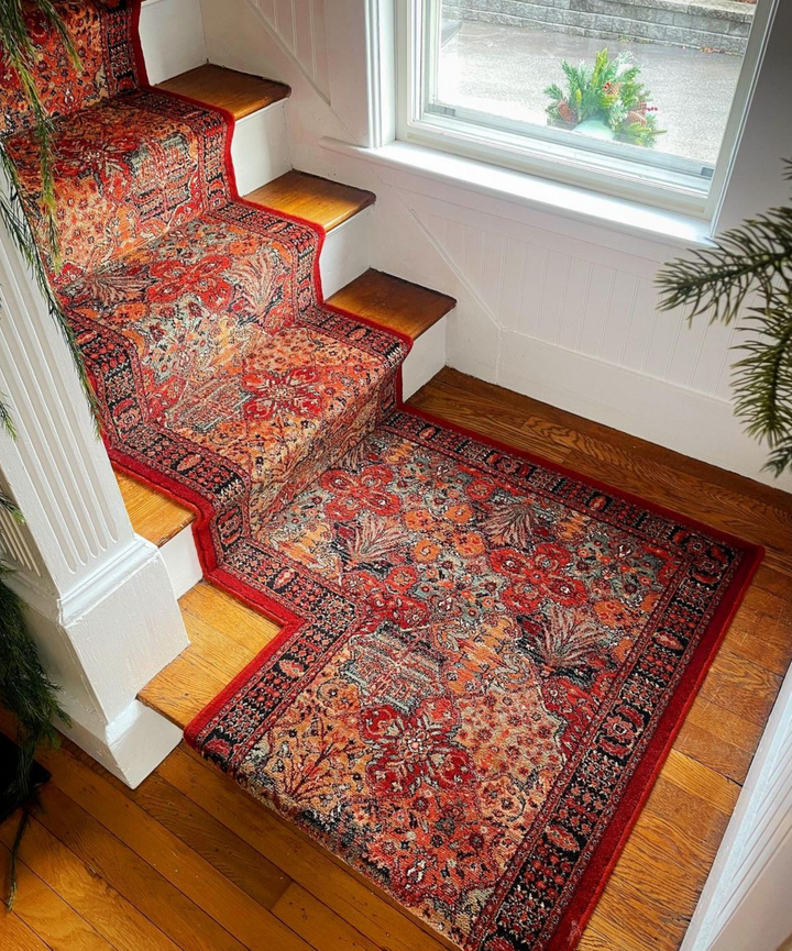 Kashimar antique red Stair Runner