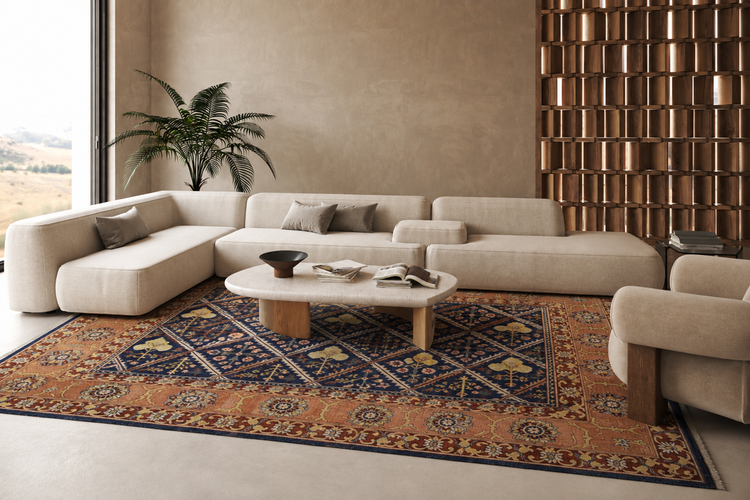 Ziegler Navy Wool Rug
