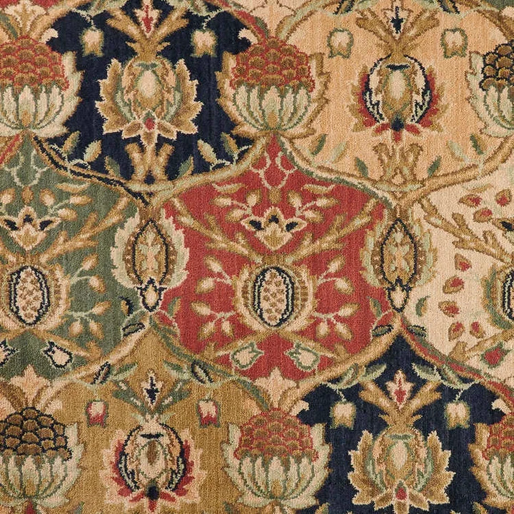 Grand Parterre Moghul Border Stair Runner/ Hallway Runner